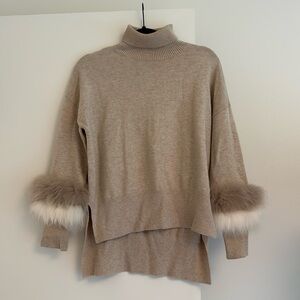Kelli Kouri Fur trimmed sweater